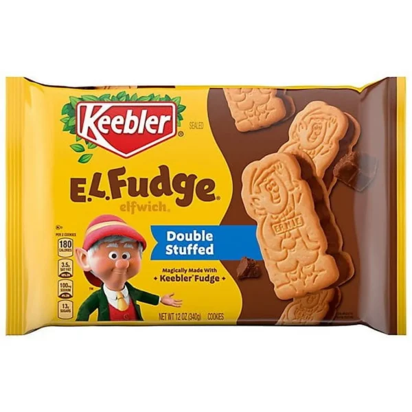 Fudge Elfwich Double Stuffed Cookies