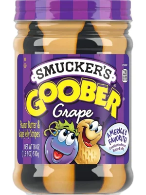 Peanut Butter and Grape Jelly Stripes