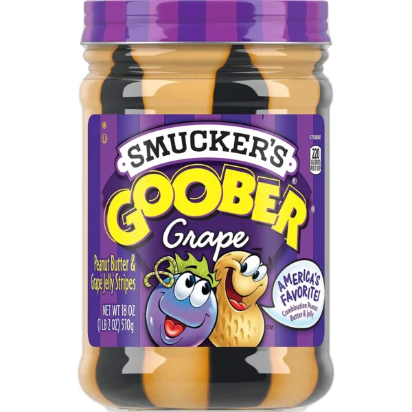 Peanut Butter and Grape Jelly Stripes