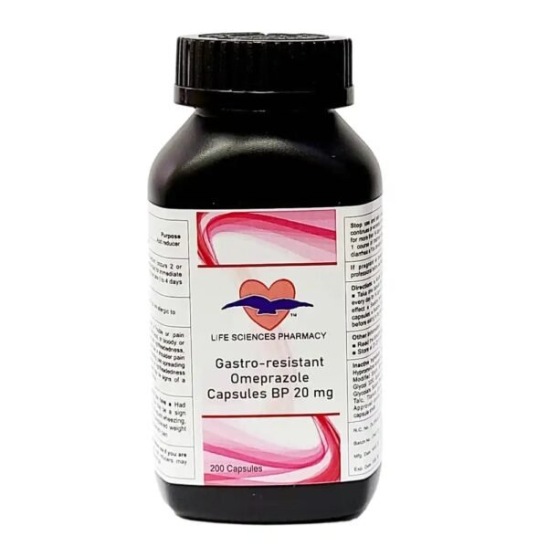 OME-Prazole Frequent Heartburn and Acid Reducer 20 mg 300 Capsules